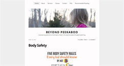 Desktop Screenshot of beyondpeekaboo.com