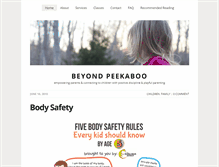 Tablet Screenshot of beyondpeekaboo.com